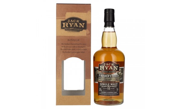 Jack Ryan 12 Years Old FINISHER'S TOUCH Single Malt Irish Whiskey Madeira Finish 46% Vol. 0,7l dovanų dėžutėje