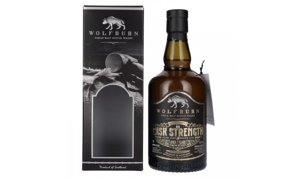 Wolfburn 7 Years Old Single Malt CASK STRENGTH Father's Day Edition 58,2% Vol. 0,7l dovanų dėžutėje