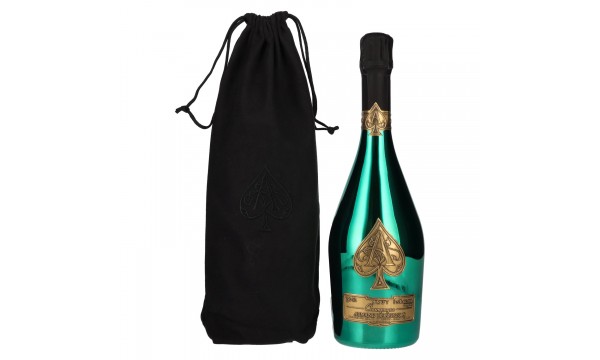 Armand de Brignac Champagne Brut Green Edition 12,5% Vol. 0,75l veliūrinėje maišelyje, briutas