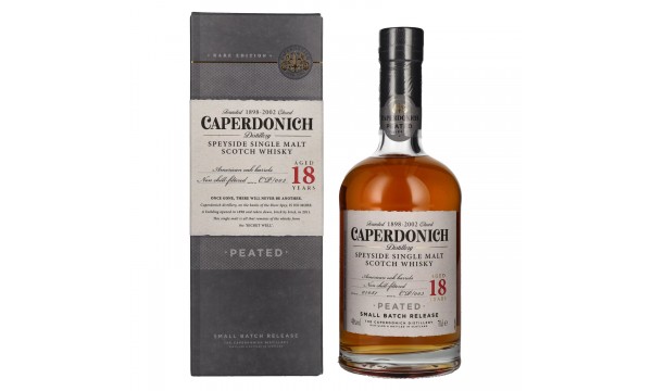 Caperdonich 18 Years Old PEATED Speyside Single Malt Scotch Whisky # 003 48% Vol. 0,7l dovanų dėžutėje
