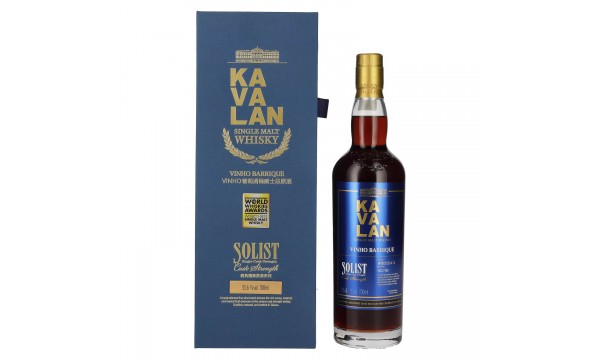Kavalan SOLIST Vinho Barrique Cask Austria Exclusive 55,6% Vol. 0,7l dovanų dėžutėje