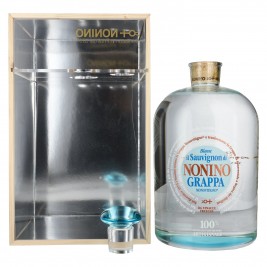 Nonino Grappa Monovitigno il Sauvignon di Blanc 41% Vol. 6,3l medinėje dėžutėje su dozavimo pompa