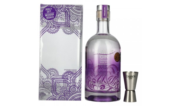 Tann's Premium Gin 40% Vol. 0,7l dovanų dėžutėje su Messbecher