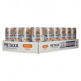 Metaxa Peach Spritz Greek Cocktails Ready to Drink 5% Vol. 24x0,25l Dosen Pfand
