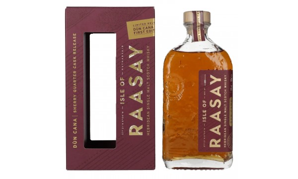 Isle of RAASAY Dùn Cana First Edition Sherry Quarter Cask Single Malt Limited Release 52% Vol. 0,7l dovanų dėžutėje