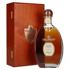 Dellavalle Grappa Affinata statinėse da PASSITO DI PANTELLERIA 2007 42% Vol. 0,7l medinėje dėžėje