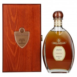 Dellavalle Grappa Affinata Marsalos statinėse 2007 42% Vol. 0,7l medinėje dėžėje