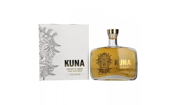 Kuna Panama Aged Ron Davidoff of Geneva Cigar Cask Finish 42% Vol. 0,7l dovanų dėžutėje