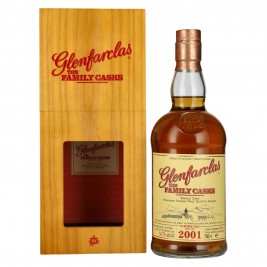 Glenfarclas THE FAMILY CASKS Single Cask SUMMER 2024 Refill Hogshead #3762 2001 54,7% Vol. 0,7l medinėje dežutėje