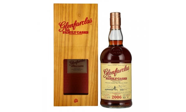 Glenfarclas THE FAMILY CASKS Single Cask SUMMER 2024 Sherry Butt #3418 2006 61,4% Vol. 0,7l medinėje dėžėje
