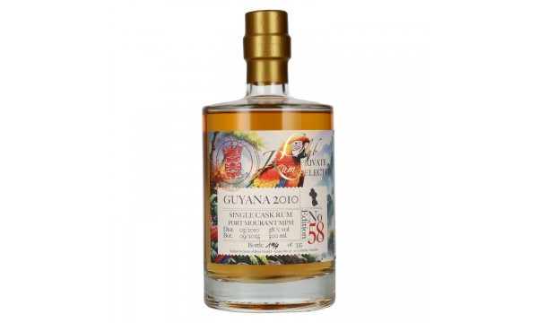 RUM CLUB PRIVATE SELECTION Guyana Single Cask Rum Edition 58 2010 58% Vol. 0,5l