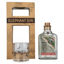 Elephant London Dry Gin 45% Vol. 0,5l dovanų dėžutėje su stikline