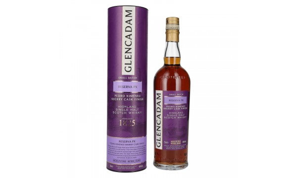 Glencadam RESERVA PX Small Batch 46% Vol. 0,7l dovanų dėžutėje Glencadam RESERVA PX Small Batch 46% Vol. 0,7l dovanų dėžutėje