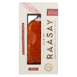 Isle of RAASAY Na Sia Single Cask Series Bordeaux Red Wine Peated Single Malt 60% Vol. 0,7l dovanų dėžutėje