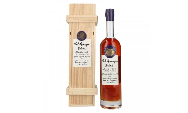 Vieil Armagnac Delord Vintage Récolte 1987 40% Vol. 0,7l medinėje dėžutėje Vieil Armagnac Delord Vintage Récolte 1987 40% Vol. 0,7l medinėje dėžutėje