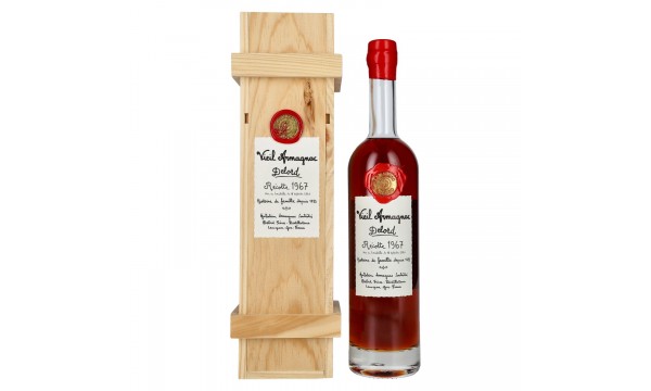 Vieil Armagnac Delord Vintage Récolte 1967 40% Vol. 0,7l medinėje dėžėje Vieil Armagnac Delord Vintage Récolte 1967 40% Vol. 0,7l medinėje dėžėje