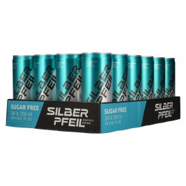 SILBERPFEIL Energy Drink SUGAR FREE 24x0,25l Dosen