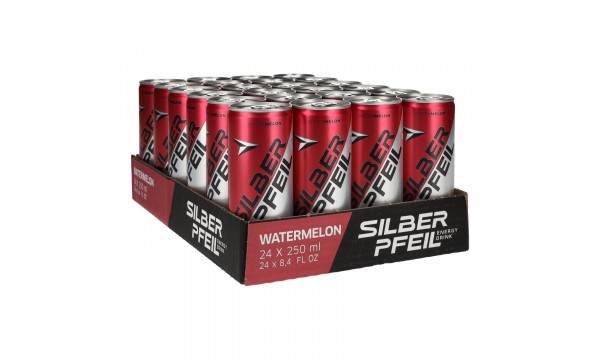 SILBERPFEIL Energy Drink WATERMELON 24x0,25l Dosen Pfand