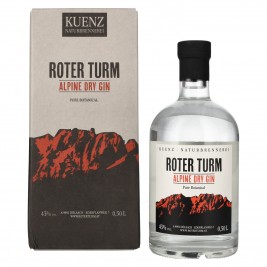 Roter Turm Alpine Dry Gin Pure Botanical 43% Vol. 0,5l dovanų dėžutėje