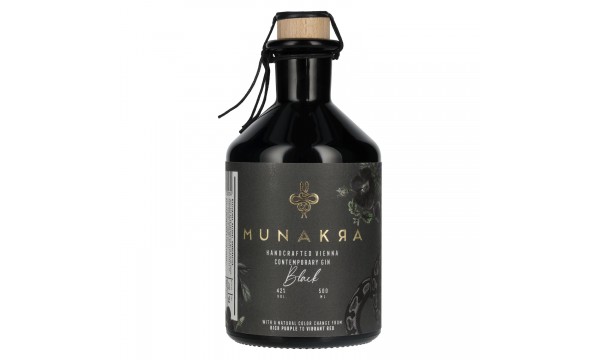 Munakra Handcrafted Vienna Contemporary Gin Black 42% Vol. 0,5l